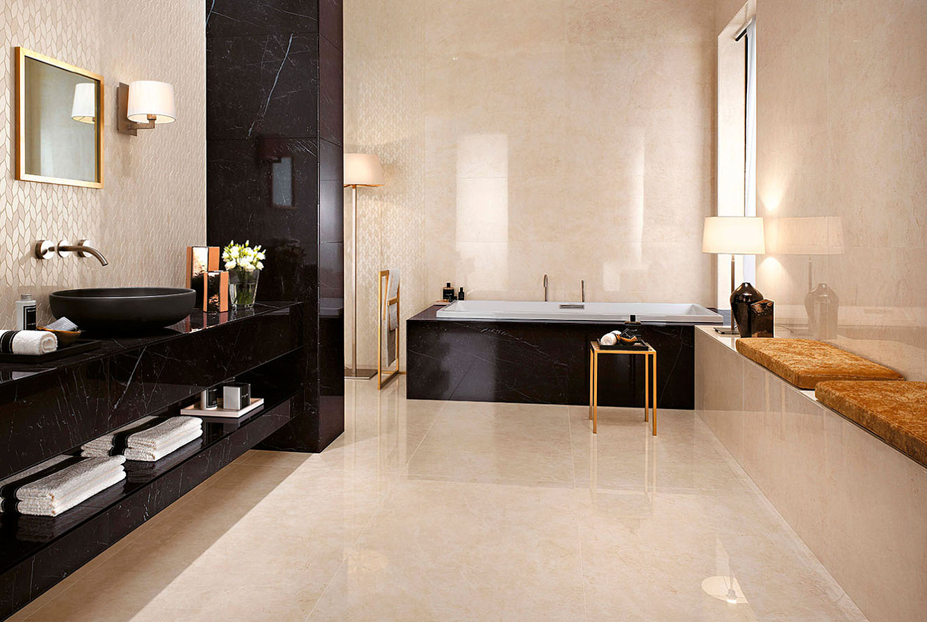 Керамическая плитка Marvel Cream Prestige 50x110, Marvel Nero Marquina 50x110, Мозаика Marvel Cream Prestige Twist 30,5x30,5, керамогранит Marvel Cream Prestige Lappato 75x150, Marvel Nero Marquina Lappato 45x90.